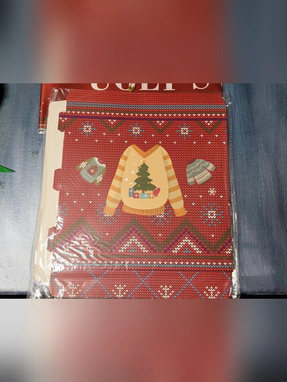 Ugly Christmas Sweater Party Ribbons And Voters Box